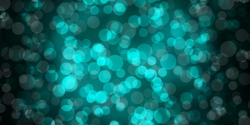Dark Green vector background with spots.
