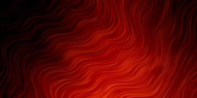 Light Orange vector background with bent lines.