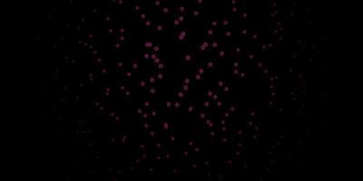 textura de vector de color rosa oscuro con hermosas estrellas.