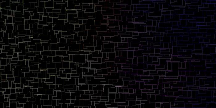 Dark Multicolor vector background with rectangles.