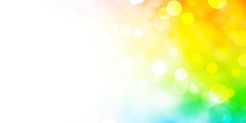 Light Multicolor vector background with circles.