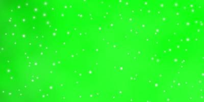 Light Green vector pattern with abstract stars.