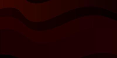 Dark Orange vector texture with curves.