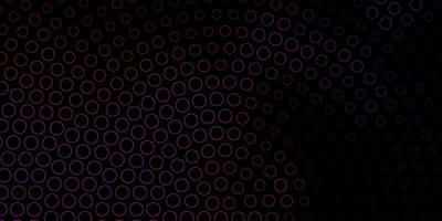 Dark Pink vector template with circles.