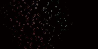 Dark Multicolor vector layout with circle shapes.