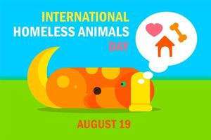 International Homeless Animals Day vector