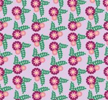 Cute floral pattern background vector