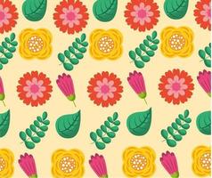 lindo fondo floral vector