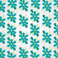 Cute floral pattern background vector