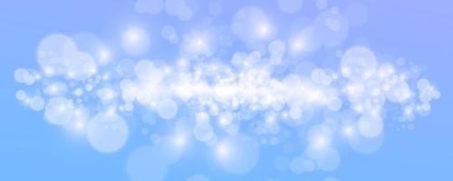 Abstract blue bokeh background. Vector illustration