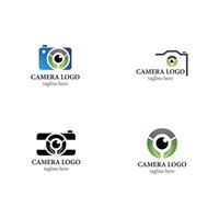 conjunto de iconos de logotipo de cámara vector