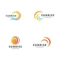 Sun logo icon set