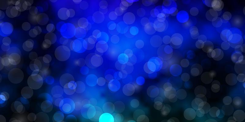 Dark Multicolor vector backdrop with circles.