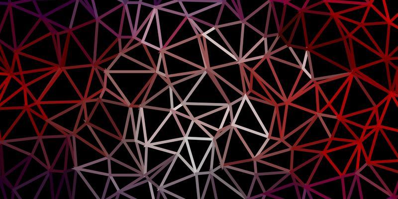 Dark blue, red vector triangle mosaic backdrop.