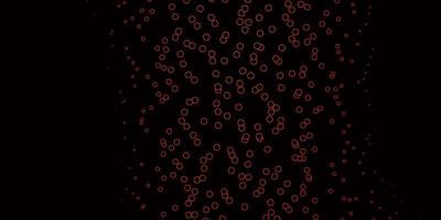 Dark Red vector backdrop with dots.