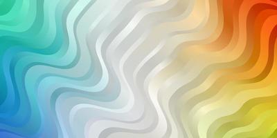 Light Multicolor vector background with curves.