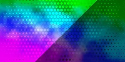 Light Multicolor vector template with circles.