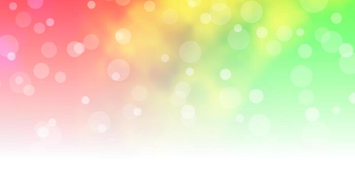 plantilla de vector multicolor claro con círculos.