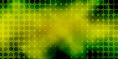 Light Green, Yellow vector template with circles.