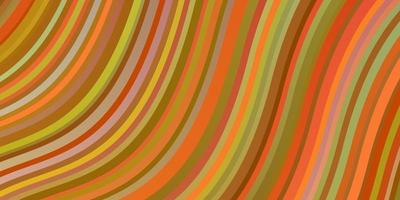 Light Green, Red vector backdrop with bent lines.