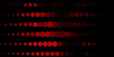 Dark Red vector backdrop with dots.