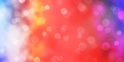 Light Multicolor vector background with spots.