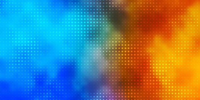 Light Blue, Yellow vector texture with disks.