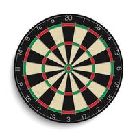 Realistic dart board vector