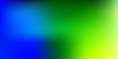 Fondo de desenfoque abstracto de vector azul claro, verde.
