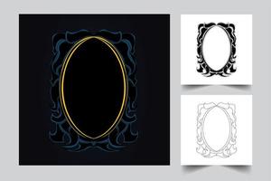 ornament frame artwork illustration vector