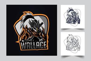 wallace esport artwork illustration vector