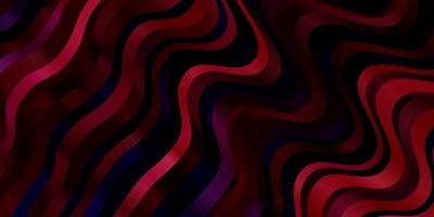 Dark Purple, Pink vector background with wry lines.
