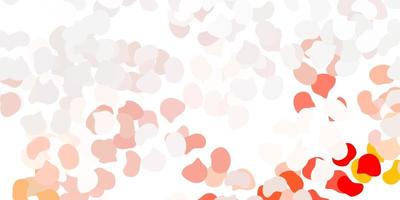 Light red vector backdrop with chaotic shapes.