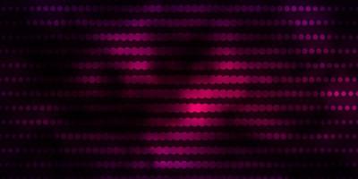 Dark Purple vector background with circles.