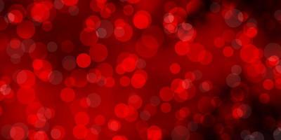 Light Pink, Red vector texture with disks.