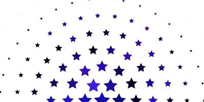 textura de vector de color rosa claro, azul con hermosas estrellas.