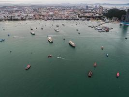 Aerial view of Pattaya Beach, Thailand photo