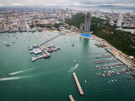 Aerial view of Pattaya Beach, Thailand photo