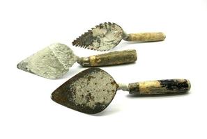 Three old trowels photo