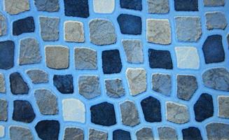 Blue abstract tile photo