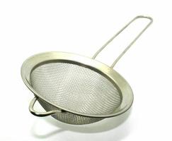 Stainless tea strainer photo