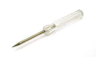 Screwdriver with clear handle photo