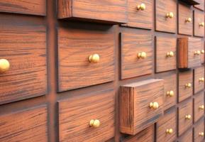 Close-up of drawers photo