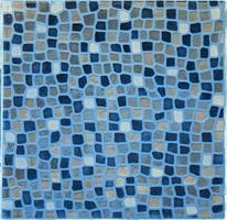 Blue mosaic tile photo