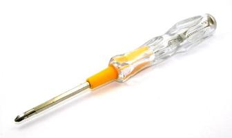 Screwdriver isolated on white photo