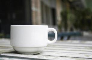 Coffee on table photo