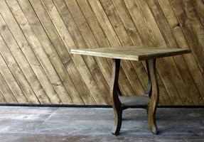 mesa de madera exterior foto