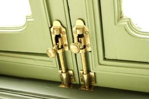 Brass door locks photo
