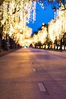 Street with lights photo