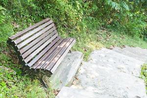 Bench in the park photo